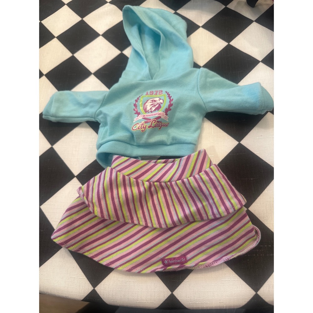 American Girl Doll 1972 City League roller skating outfit 2012 18 in doll clothe